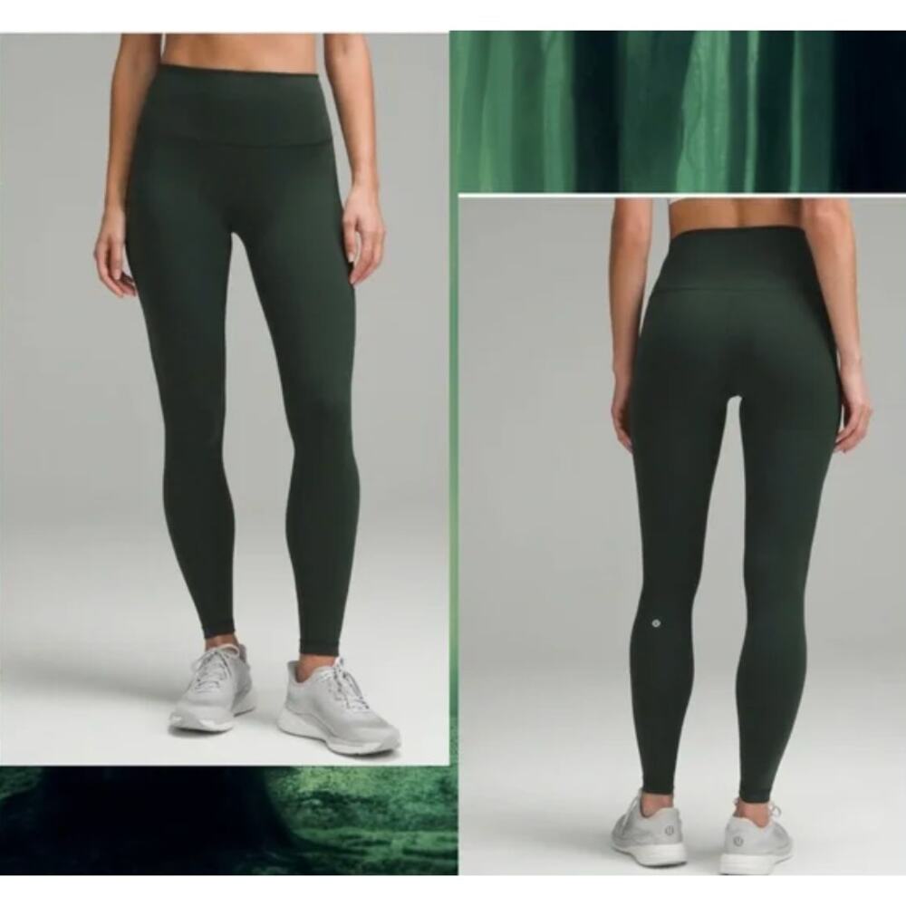 NWOT - never worn / $98 Lululemon Wunder Train High-Rise Tight 28" Legacy Green